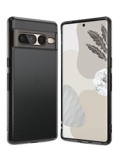 Buy Fusion Compatible With Google Pixel 7 Pro Case Minimal Yellowing Anti Scratch Hard Clear Back Shockproof Bumper Cover Black in Egypt