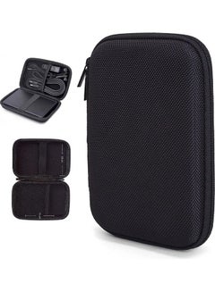 Buy Electronics Accessories Case EVA External Hard Drive SDD Carrying Case Travel Tech Organizer Bag Multipurpose for USB Cables/ Power Bank/ Memory Cards/ Earphone/ Flash Drive 15x10x4.5cm Black in UAE