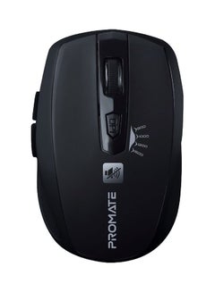 اشتري 1600DPI Silent Ergonomic Symmetric 2.4Ghz Cordless Keys Mouse With Long Battery Life Optical Sensor 6 Functional Buttons And Nano Receiver For Mac OS Windows Breeze أسود في الامارات