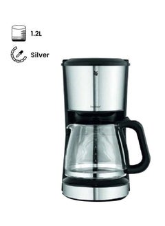 Buy Bueno Pro Coffee Maker with Glass Carafe 1.2 L 1000 W WMC-04-1228-0011 Silver in Saudi Arabia