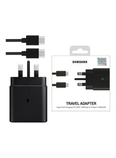 Buy PD Fast Charge Travel Adapter 45W With 5A USB C Cable Black in Egypt