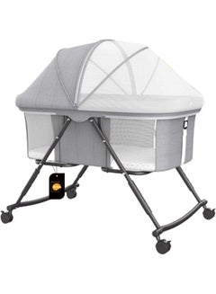 Buy Multi Mode Four Gear Adjustable Height Detachable Reinforced Comfortable Breathable Crib in Saudi Arabia