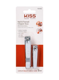 Buy Nail And Toenail Clipper Duo Silver in UAE
