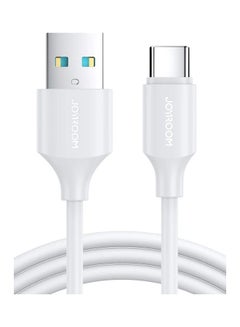 Buy S-UC027A9 3A USB To USB-C Type-C Fast Charging Data Cable 1M White in UAE