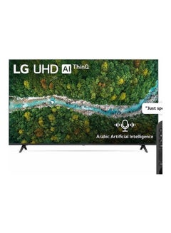 اشتري Smart TV UHD 4K 55 Inch Cinema Screen Design 4K Active HDR WebOS AI ThinQ 55UP7760PVB Black في الامارات
