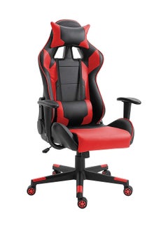 اشتري Throne U Leatherette PC Recliner Executive Ergonomic Adjustable Gaming Chair- Black & Red في الامارات