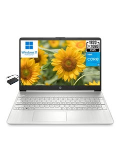 Buy 15-dy2795wm Laptop With 15.6-Inch FHD Display, Core i5-1135G7 Processor/8GB RAM/256GB SSD/Intel Iris Xe Graphics/Windows 11 English/Arabic Silver in UAE