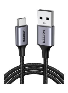 Buy Type C Cable 0.25M USB C Cable Cable Nylon Braided Fast Charging Compatible with Samsung Galaxy S21/ Note 20/ M52/ A13/ A23/ A53/ MacBook Pro/ Nintendo Switch/ Huawei/ GoPro Hero 7/ PS5/ etc Black in UAE