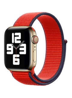 Buy Replacement Sports Band For Apple Watch 40mm Red/Blue in Saudi Arabia