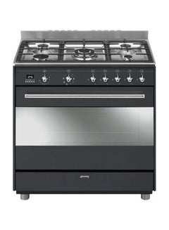 Buy 5 Burner Gas Cooker Concert Anthracite 90 x 60 cm,1 year Warranty SSA91MAA9 Silver in UAE