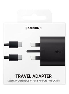 Buy UK 25W Original Charger USB Type C TA800 Adapter Faster Charging Cable Black in Egypt