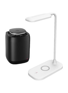 Buy Speaker Bluetooth With Wireless Charging Table Lamp Black in Saudi Arabia