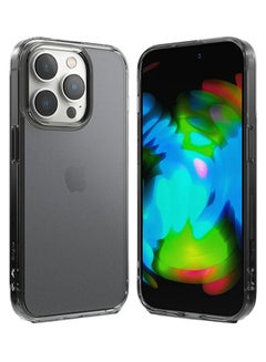 Buy Fusion Cover For iPhone 14 Pro Max Case Minimal Yellowing Anti-Scratch Hard Clear Back Shockproof TPU Bumper Drop Protection Matte Smoke Black in Egypt