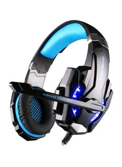 اشتري G9000 Over-Ear Wired Gaming Headset With Mic Black/Blue في السعودية