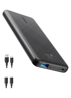 اشتري Power Bank, USB-C Portable Charger 10000mAh with 20W Power Delivery, 523 Power Bank (PowerCore Slim 10K PD) for iPhone 14 Series / iPhone 13 Series, S20, Pixel 4, and More Black في مصر