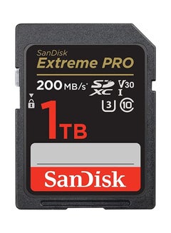 اشتري Extreme Pro SD UHS I Card for 4K Video for DSLR and Mirrorless Cameras 200MB/s Read & 140MB/s Write, Lifetime Warranty 1.0 TB في السعودية