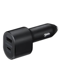Buy Super Fast Dual Car Charger 45W And 15W Two Ports With 5A USB C Cable Black in Saudi Arabia