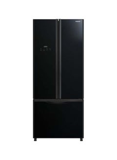 Buy French Bottom Freezer Refrigerator Glass 474.5 kW RWB710PUK9GBK Black in UAE