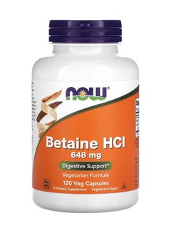 Buy Betaine HCL Dietary Supplement 648mg - 120 Capsule in UAE