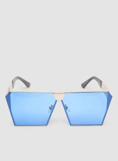 Buy Women's Sunglass With Durable Frame Lens Color Blue Frame Color Silver in Egypt