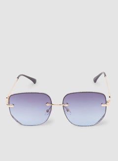 Buy Women's Sunglass With Durable Frame Lens Color Blue Frame Color Gold in Egypt