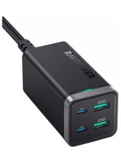 Buy 65.0 mAh Pioneer 65W Power Bank and Charging Dock 4 Ports Support PD Technology Black in UAE