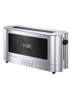 اشتري Extra Wide Long Slot Toaster Stainless Steel Automatic Compact Elegance 7 Browning Setting With Defrost Reheat Cancel Function 1420 وات 23380 لون فضي في الامارات