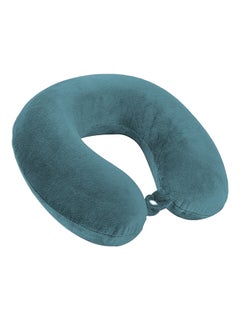 Buy Velvet Neck and Travel Pillow Velvet Turquoise 30x25x10centimeter in Saudi Arabia