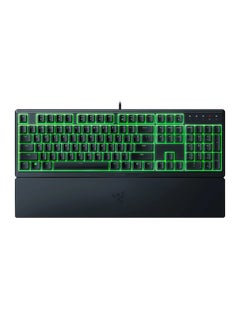 Buy Razer Ornata V3 Gaming Keyboard - US Layout, Low-Profile Keys, Mecha-Membrane Switches, UV-Coated Keycaps, Backlit Media Keys, 10-Zone RGB Lighting, Spill-Resistant - Classic Black in UAE