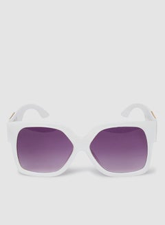 اشتري Women's Sunglass With Durable Frame Lens Color Purple Frame Color White في مصر