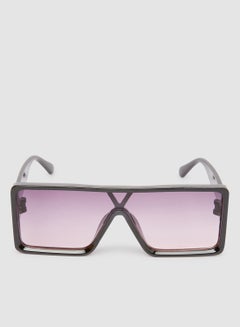 Buy Women's Sunglass With Durable Frame Lens Color Purple Frame Color Black in Egypt