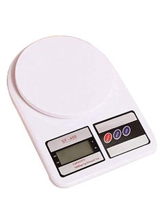 Buy Electronic kitchen Digital Scale – SF-400(10 kg/1 g) White in Saudi Arabia