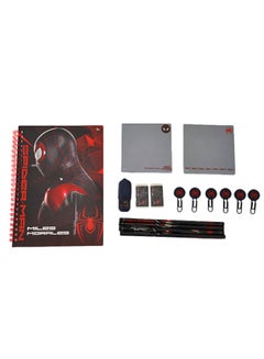 Buy 16-Piece Spiderman Stationery Set Multicolour in Saudi Arabia