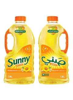 Buy Sun Active Blended Vegetable Oil 1.5Liters Pack of 2 in UAE