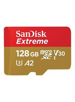 اشتري Extreme MicroSD UHS I Card For Gaming, A2 Certification For Faster Game Loads, 190MB/s Read, 90MB/s Write SDSQXAA 128G GN6GN 128.0 GB في السعودية