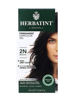 Buy Permanent Hair Color Gel 2N Brown 135ml in UAE