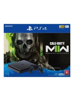 اشتري جهاز PlayStation 4 Slim سعة 500 جيجابايت مع لعبة Modern Warfare 2 في السعودية