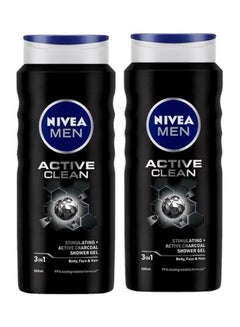 Buy Active Clean Charcoal Shower Gel 500ml in UAE