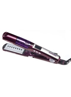 Buy Hair Straightener 6604E Le Pro Light 2000 Watts ST395E Pro 230 Steam Titanium Ceramic Wet And Dry Hair Straightener 230 Degrees Celsius Black/Silver/Purple in Egypt