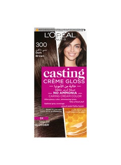 Buy Loreal Paris Casting Creme Gloss Hair Colour, 300 Dark Brown 180ml in Egypt