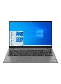 اشتري IdeaPad 3 Laptop With 15.6-Inch FHD Display, Core i3-1115G4 Processor / 4GB RAM / 256GB SSD / Intel UHD Graphics / Windows 11 Home in S mode / Arabic Arctic Grey في الامارات