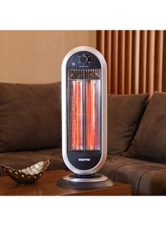 Buy Carbon Heater, Wide Angle Oscillation Function| Safety Tip Over Switch | Instant Heating Heater with 2 Heat Setting | Cool Touch Housing | Carry Handle 900.0 W GCH28531 Black/silver in UAE