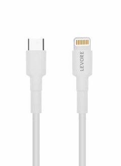 Buy 1M TPE USB C to Ligthning Cable White in Saudi Arabia