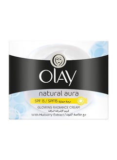 اشتري كريم التألق المتوهج Natural Aura Day SPF 15 مع خلاصة التوت 50 جرام 50جرام في الامارات