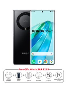 Buy X9a 5G Dual SIM Midnight Black 8GB RAM 256GB With HONOR Choice Earbuds X, Bluetooth Speaker ,Coffee Cup and Ring Holder - Middle East Version in Saudi Arabia