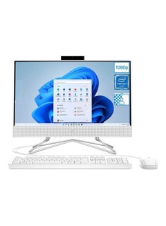 اشتري 200 G4 (295C8EA) AIO Desktop With 21.5-Inch Display, Core i3-10110U Processor/8GB RAM/512GB SSD/Intel UHD Graphics/Windows 11 Home English/Arabic White في مصر