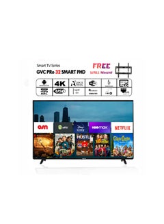 اشتري 32-Inch  HD Smart TV+ free Wall mount LD-32TVS Black في السعودية