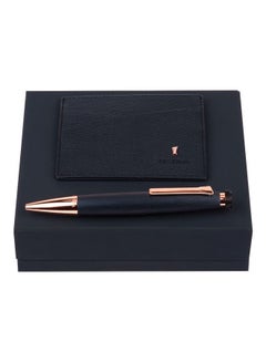 Buy Ball Point Pen Set With Card Holder Black in Egypt
