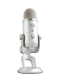 اشتري USB Microphone For Recording Streaming Gaming Podcasting On PC Condenser Mic Logitech Blue-Yeti -Silver Silver في الامارات