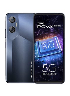 اشتري Pova Neo Dual SIM Sapphire Black 4GB RAM 128GB 5G - Middle East Version في السعودية